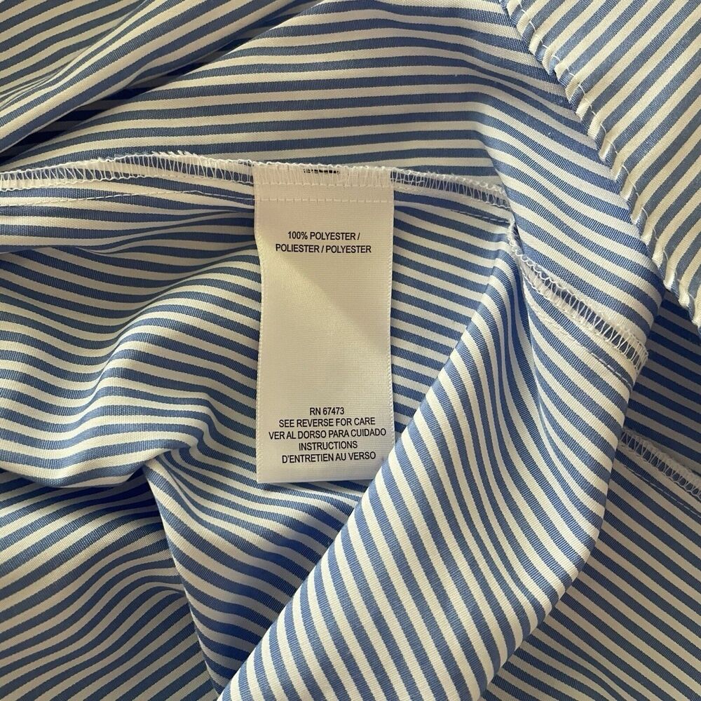 Maison Tara Blue and White Striped Maxi Dress - Picture 15 of 15